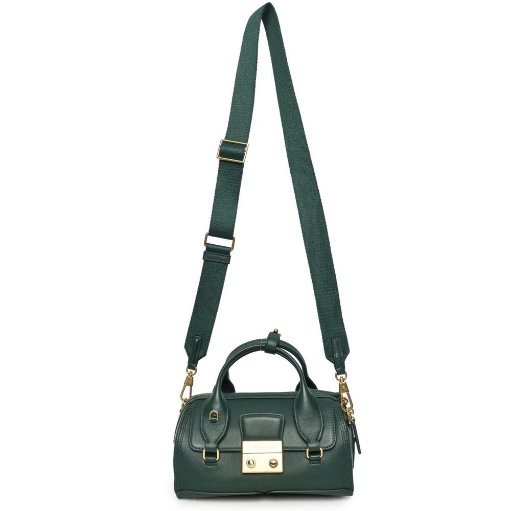 3.1 Phillip Lim Pashli Duffle Purse Forest Green Gold Hardware EUC - Picture 16 of 16